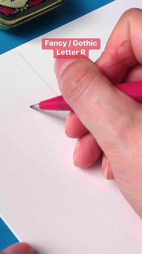 Fancy / Gothic letter R | Made by Edgar