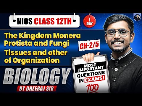 NIOS Class 12th Biology Most Important Questions with Answer | Tandav Batch Day 1st