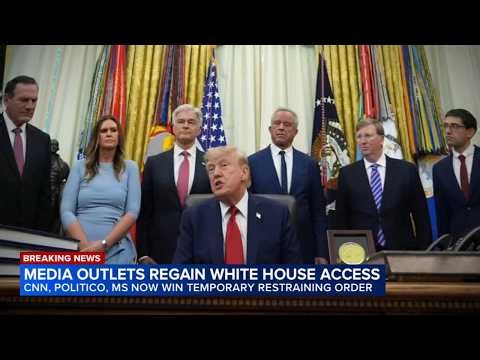 CNN, MS NOW journalists back at White House after federal judge orders ban lifted