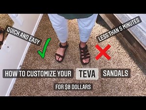 HOW TO : CUSTOMIZE YOUR TEVA STRAP SANDALS IN LESS THAN 5 MINS | UNISEX | QUICK AND EASY !!!
