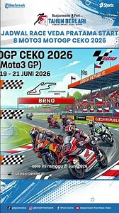 Veda Pratama Moto3 Czech MotoGP 2026 Race Schedule, Live on Trans7-SPOTV This Afternoon, Starting...