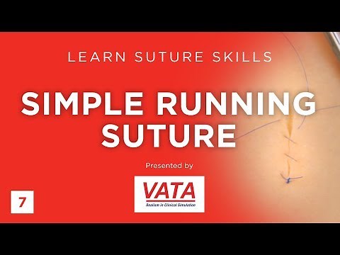 Simple Running Suture - Learn Suture Techniques - VATA