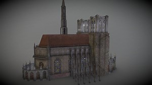 Cathedral of Hell - Game Asset - 3D model by Bugawuga