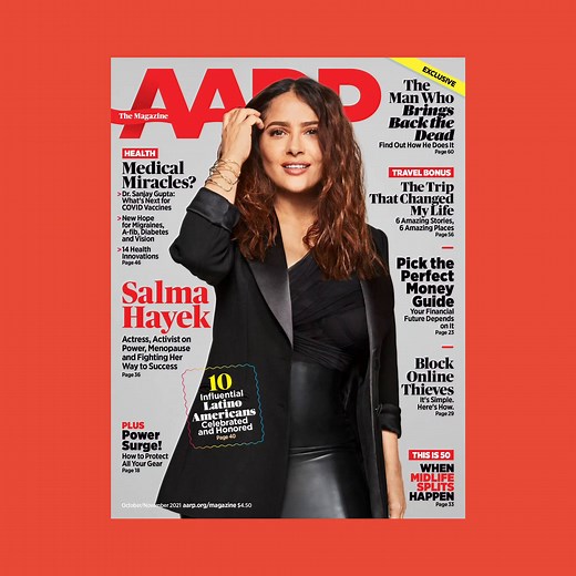 In the latest issue of AARP The Magazine, hitting members’ mailboxes this week: Salma Hayek Pinault pays tribute to 10 iconic Latino Americans who have made lasting and important contributions to our country. Plus, life-changing travel, online security, our Money Guide and more: http://spr.ly/6188JJDM4 | AARP