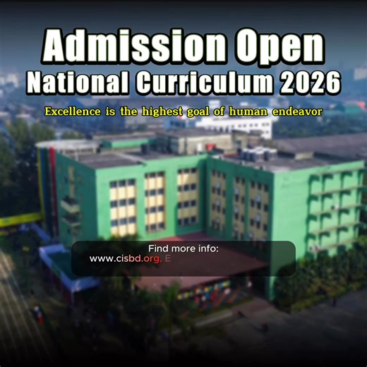 Admissions Open | National Curriculum 2026 🎓At CIDER International School, learning goes beyond textbooks.We nurture confident thinkers, curious learners, and responsible citizens—ready for the future. ✨ Why CIDER (National Curriculum – Bangladesh) • Strong academic foundations • Focus on 21st-century skills • Balanced emphasis on academics, values, and co-curricular learning • Safe, caring, and engaging school environment 🎉 Limited-Time Offer🔖 40% OFF on Admission Fee🗓️ Offer valid till 13