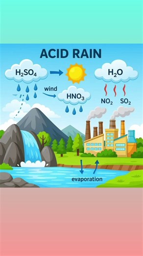 ⚠️ What Is Acid Rain? | Amazing Science Facts #Shorts #geography