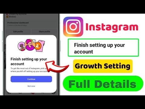 Finish setting up your account | Instagram growth setting | Finish setting up your account Details