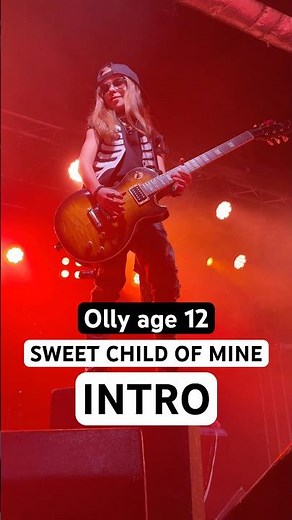 Sweet Child O’ Mine INTRO 12 yr old, huge crowd reaction, Guns 2 Roses O2 Liverpool #gunsnroses #bgt