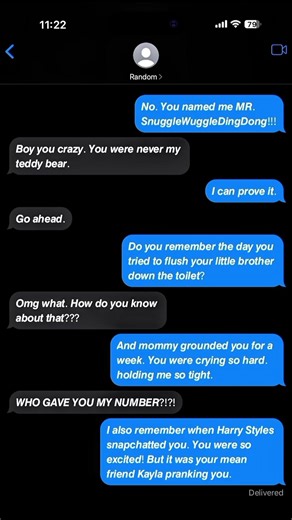 Texting Random Numbers 📱😂: TALKING TEDDY BEAR!!! 🧸 #viral #comedy #prank #textingstory #funny