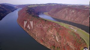 The Danube Loop in the Fall A Meandering Bend in the River