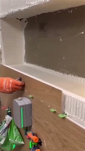 Installing a wall covering board is very easy and precise#shorts #trending #youtubeshorts #viral