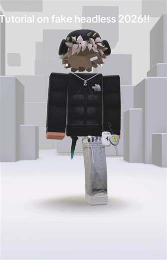 Fake headless tut | DELETING TUT IN 2 DAYS #roblox #fakeheadless #fyp #headless #tut