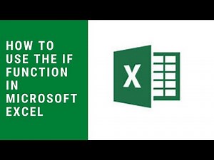 How To Use The IF Function/Formula In Microsoft Excel