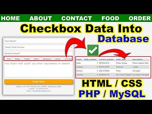 How to send and store Multiple Checkbox Values into PhpMyAdmin Database in PHP, cyber warrior