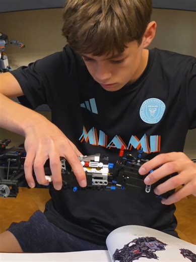 Team Haas new F1 car set from Nifeliz! My older pro builder working on bag 2! Getting more of the cars body structure done. Can't wait to share the progression of it. #haas #f1 #lego #racing #set @NifeliZ @TGR Haas F1 Team @Formula 1 @motortrend @Car and Driver @LEGO @InterMiamiCF @NEFFEX