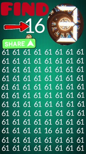 99% FAIL This 😳 Find Number 16 in 5 Seconds!