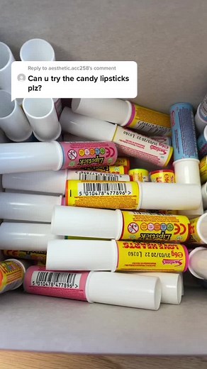 Trying Candy Lipsticks from a Sweet Shop | Taste Test