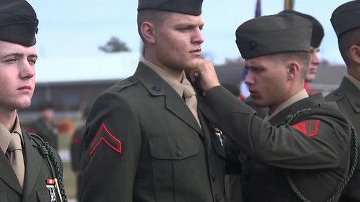 Marines Earn Their Historic French Fourrageres