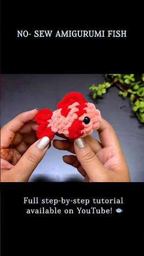 Cute Crochet Fish | Amigurumi No-Sew Fish #crochetfish #amigurumianimal