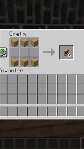 How to Make a Shelf / Minecraft Crafting Recipes / #shorts