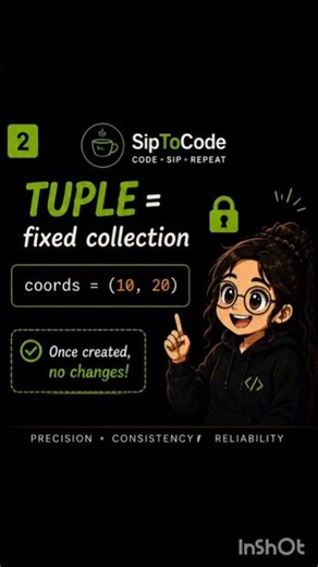 👉 “Python Tuples Explained Better Than My Life Decisions 🐍” #shorts #python