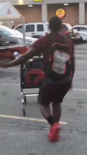 Shopping Cart Race in the Hood Goes Wrong!!!😱 #shorts #viral #viralvideo #funny