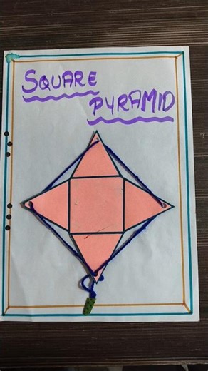 3d square pyramid for kids....