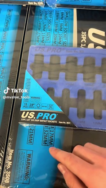 Check Out This 15pc 3/8” Deep Impact Socket Set From US Pro‼️ Check them out on the link below👇 All orders sent out next working day Royal Mail 48 Tracked Delivery 🚚 💨 #Tools #onthetools #trades #mechanic #toollover #toolstoday
