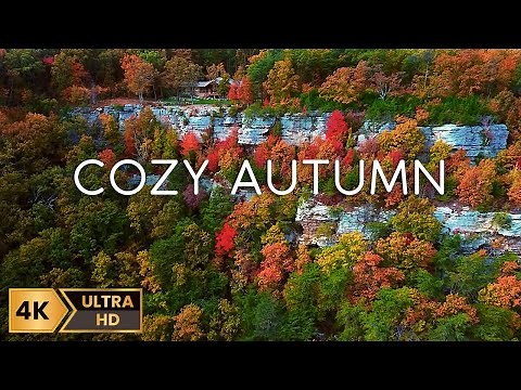 Cozy Relaxing Autumn Music with Relaxing 4K Fall Scenery & Ambient Nature Sounds – 12 Hours