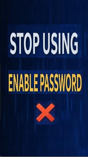Enable Secret vs Enable Password | CCNA Security #Shorts