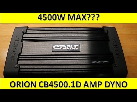 Orion Cobalt CB4500.1D Amp Dyno and Unboxing