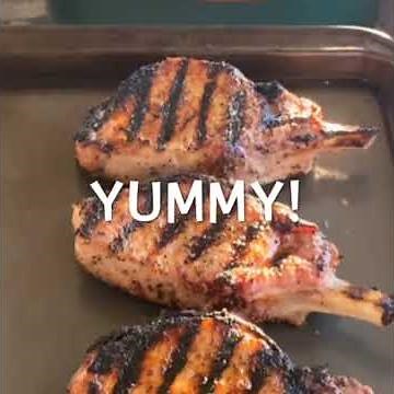 Simple brined pork chops