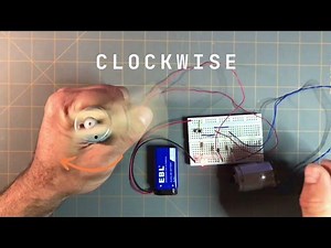 DC Motor Clockwise and Counterclockwise Rotation Demonstration...