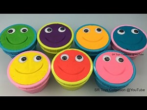 Play Doh Smiley Face Ice Cream Cups Surprise Toys Little Mermaids Fun Video for Children & Toddlers