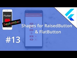 Flutter Tutorial - Shapes for RaisedButton & FlatButton