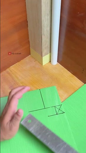 Genius Tile Cut for Tight Corners with Pipes! #diytile