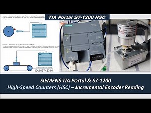 SC06a. Read Incremental Encoder via Siemens PLC S7-1200 HSC(High Speed Counter)