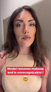 Model removes makeup and is unrecognizable! 🤯 #makeup #makeuptutorial #beauty #fashion #wow #model #fyp | Colton Black