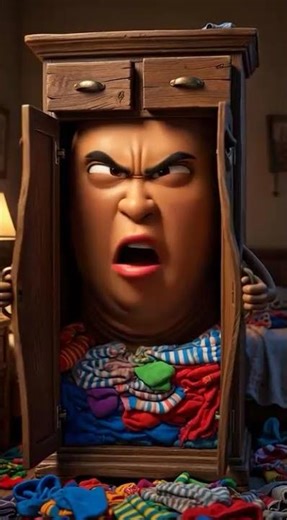 POV: Your Wardrobe is about to EXPLODE 🚪🤬 #pov #funny #memes