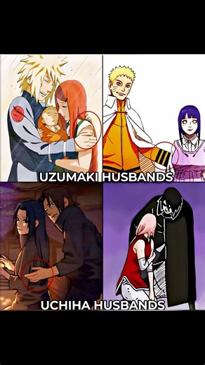 Uzumaki vs Uchiha: The way they show love! ❤️🆚💀 #Naruto #Sasuke #AnimeHusbands