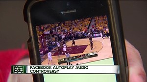 Facebook autoplay audio controversy