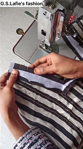 How to do hemming with machine /tailoring tips & tricks/neck design #shorts