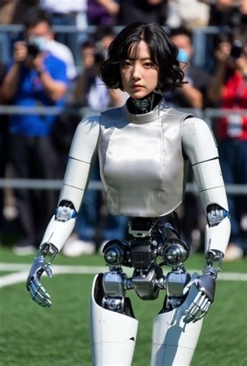 She dances so beautifully - do you like her? #aivideo #robot #cyborg