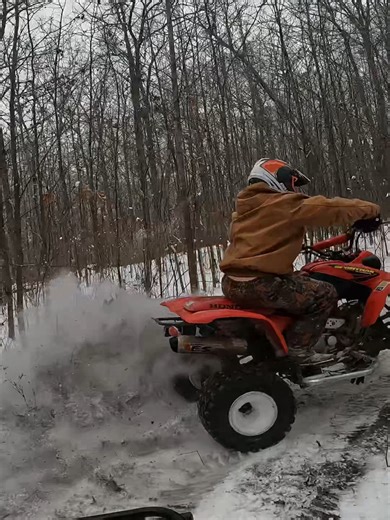 Sliding on Snowy Mountain Loop! These ATV riders accelerate around a snowy mountain loop, resulting in a slide into the trees! #fullthrottleatvaction #gopro #sendit #fun #atv #honda #400ex #recon #offroad #dirtbike #motorcycle #riding #stunt #skills #quads #ATVriding #Offroad #TrailRiding #MountainAdventure #PineForest #ATVlife #Outdoors #AdventureVlog #4x4 #Explore #ozarks #ozarkmountains #ozarknationalforest