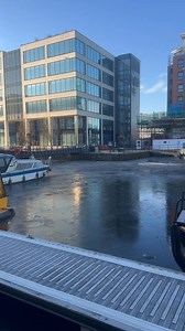 Plummeting temperatures this week have caused Leeds Dock to freeze over ❄️ | Secret Yorkshire