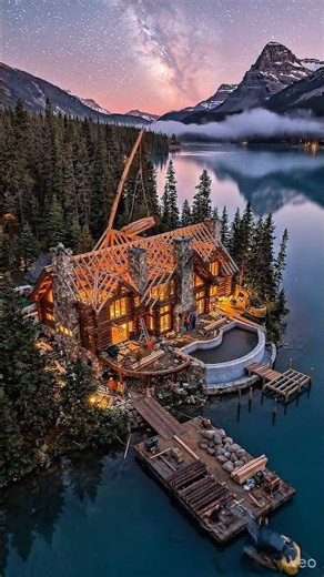 Building a Secret Million-Dollar Lakehouse 🌲 #architecture #satisfying #construction