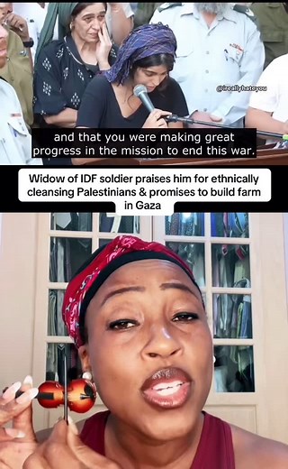 Dr Shola Mos-Shogbamimu on Instagram: "“Every day when you came back from Gaza to sleep next to me, you’d tell me how many houses you demolished today..…..” Rut Azulai, newlywed widow, of dead Israeli IDF soldier gives eye opening eulogy of unbridled hate of Palestinians so does his useless brother Mordechai. These people are evil. Sing with me 🎻 🎶You can cry cry from the river to the sea 🎶Go cry yes cry from the river to the sea 🎶Nobody cares go cry yes cry 🎶He will rot in hell that Satan’
