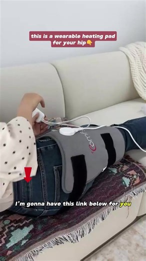 this is a wearable heating pad for your hip👇 #heatingpad #gift #hippain #comfytemp #warmth