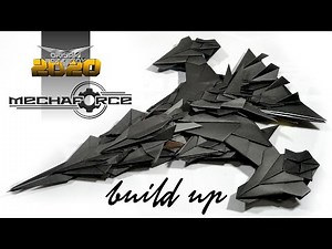 Origami Plane Papertoy - MECHAFORCE build up (Mecha Troopers last part) - deyeight collection 2020