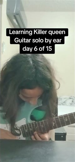 Learning #killerqueen #learnbyear 🎸🎸🎸 #guitartok #shorts #fyp